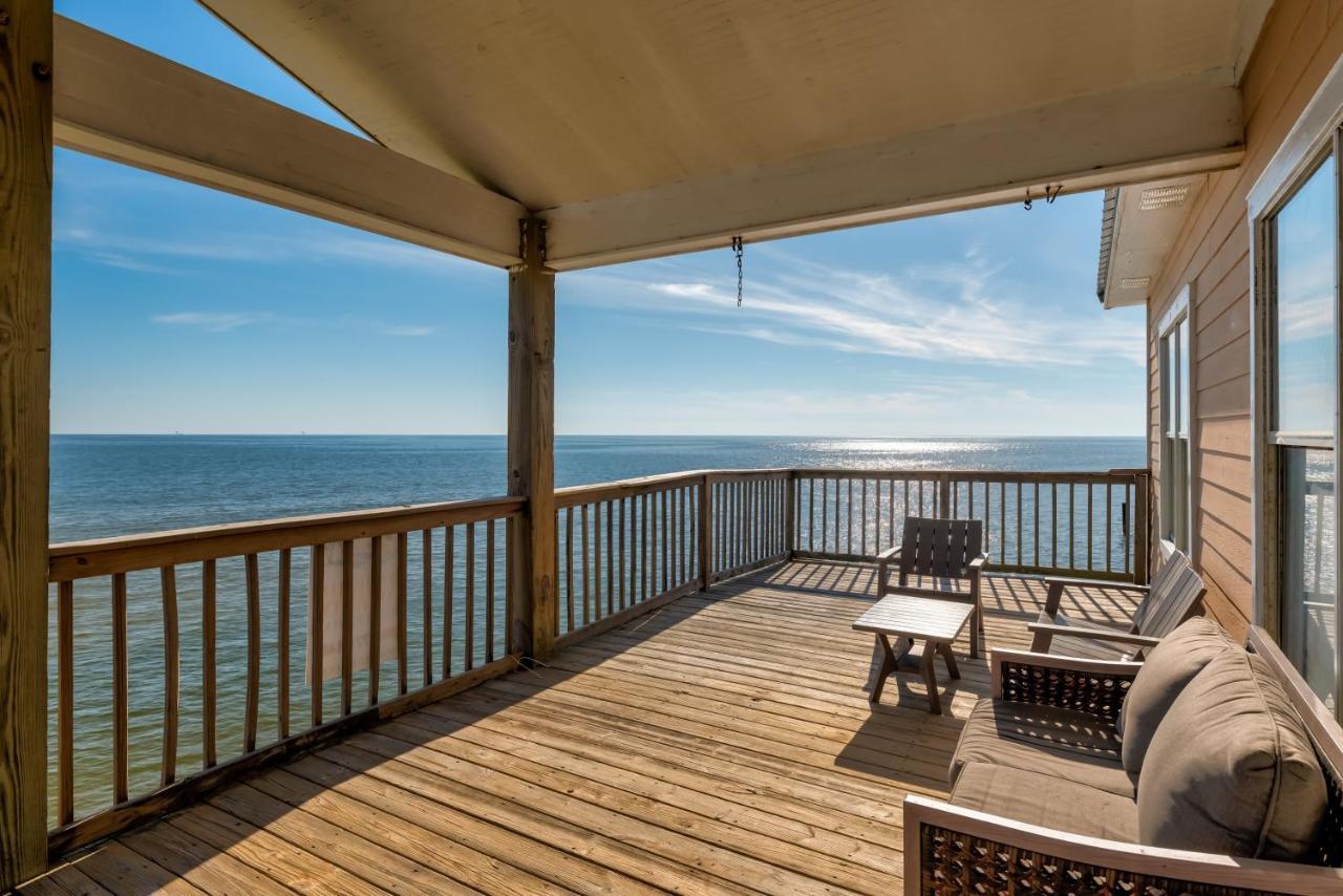 Sun Spot - True Gulf Front Private Home With Lovely Gulf Side Deck, Home Dauphin Island Exterior foto
